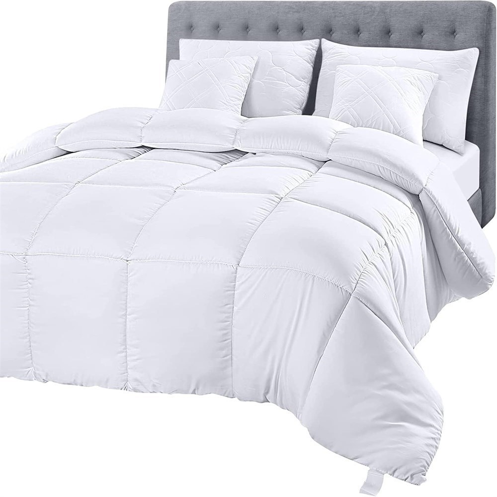 Utopia Bedding Comforter Duvet Insert, Quilted Comforter with Corner Tabs, Box S