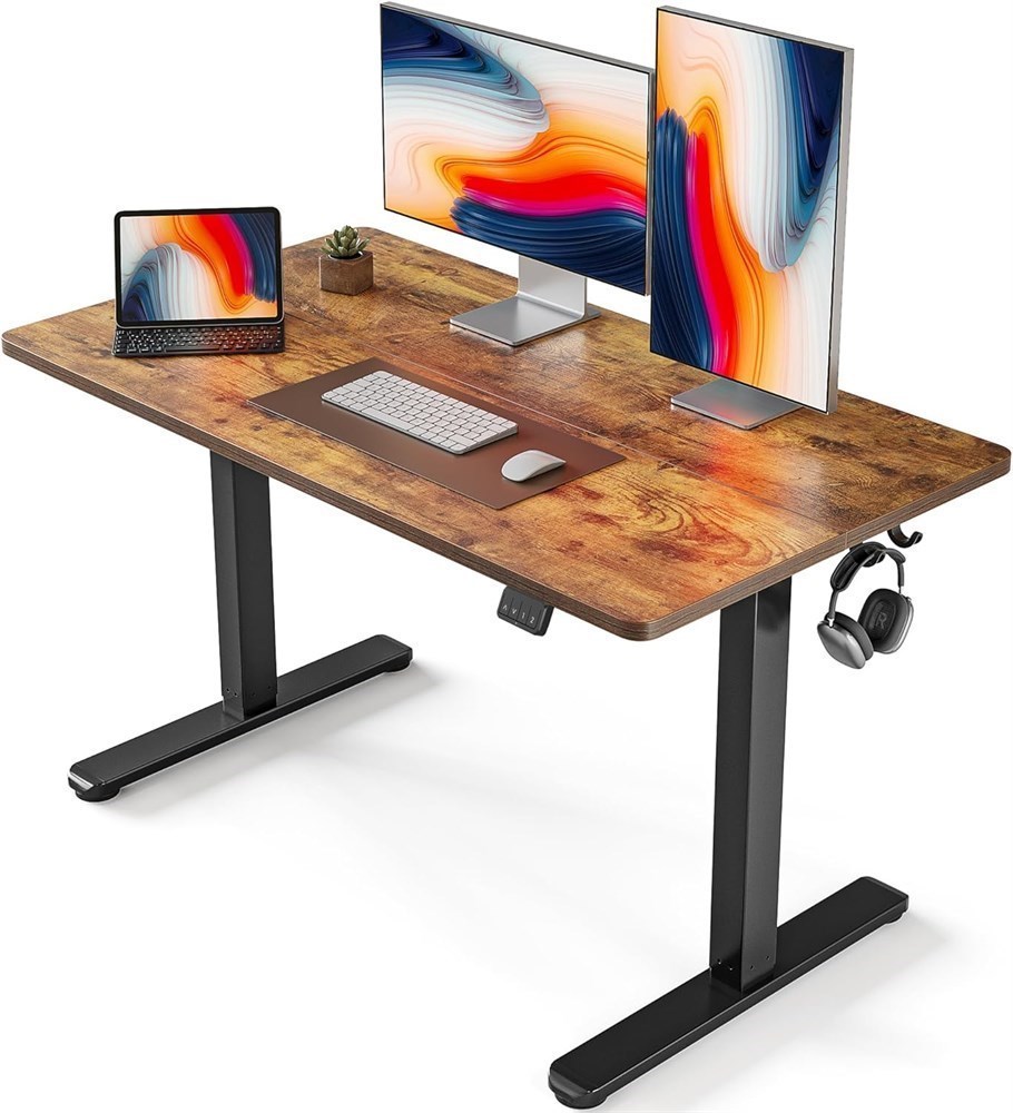 FEZIBO Electric Standing Desk, 48 x 24 Inches Height Adjustable Stand up De