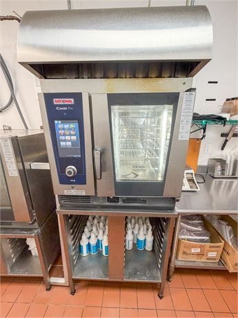 Rational iCombi Pro Electric Combi Oven w/ Ventless Hood, Stand